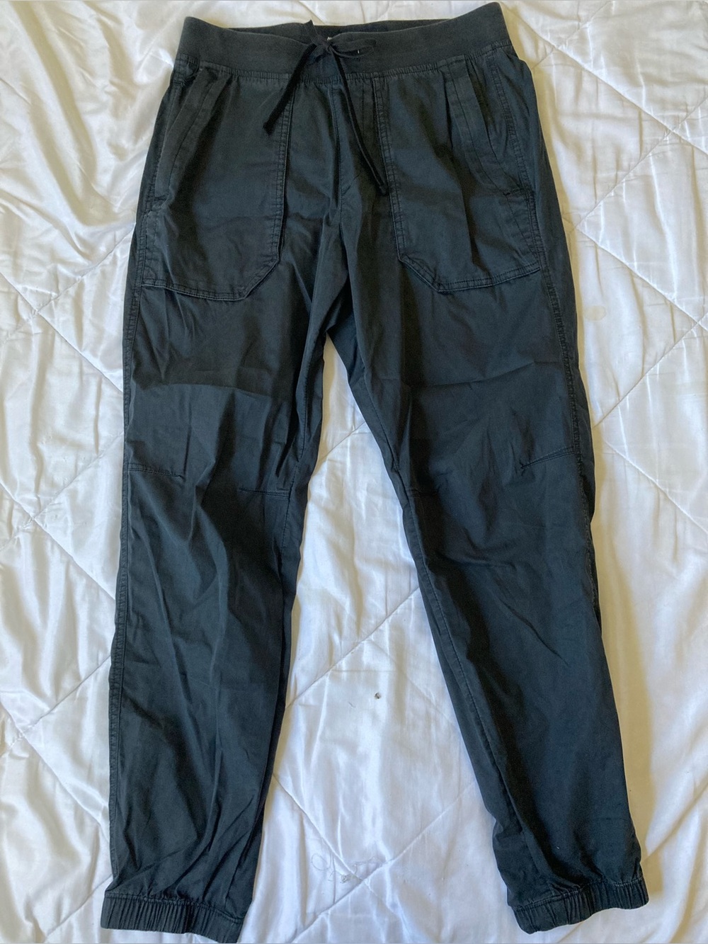 Abercrombie & Fitch Women’s S Black Cargo Jogger Pants Y2K Utility Drawstring
